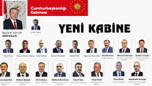 YENİ KABİNE AÇIKLANDI.