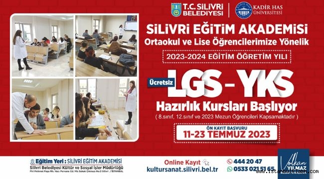 SİLİVRİ EĞİTİM AKADEMİSİ LGS-YKS KURSU BAŞLIYOR