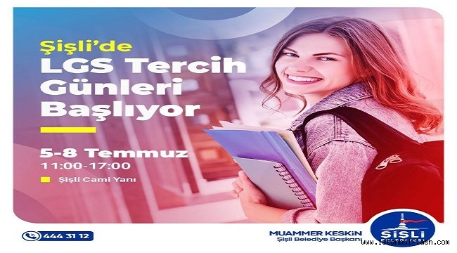 ŞİŞLİ BELEDİYESİ TERCİH DÖNEMİNDE LİSE ADAYLARININ YANINDA