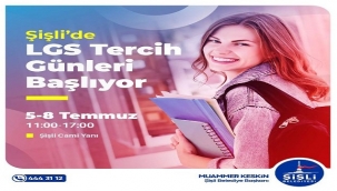 ŞİŞLİ BELEDİYESİ TERCİH DÖNEMİNDE LİSE ADAYLARININ YANINDA