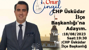 Av. Onur Cingil Üsküdar CHP İlçe Başkanlığına Adayım