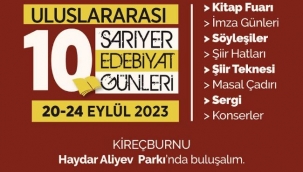 ULUSLARARASI 10. SARIYER EDEBİYAT GÜNLERİ BAŞLIYOR