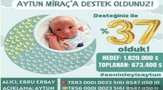 ARTVİNLİLER AYTUN BEBEK İÇİN SEFERBER OLDU