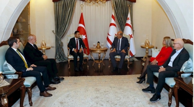  DMW Heyeti KKTC Cumhurbaşkanı Tatar'ı ziyaret etti