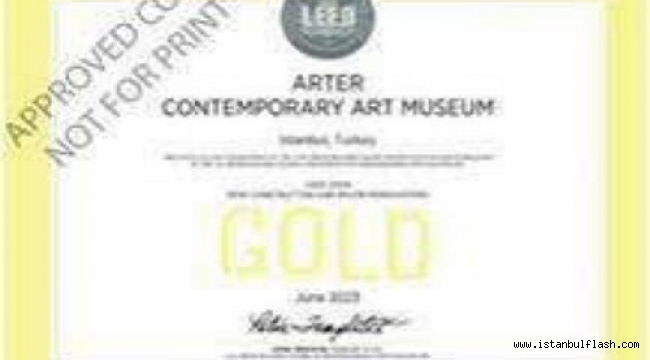 ARTER'E "LEED NC 2009 GOLD CERTIFICATION" VERİLDİ