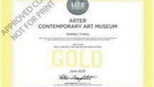 ARTER'E "LEED NC 2009 GOLD CERTIFICATION" VERİLDİ