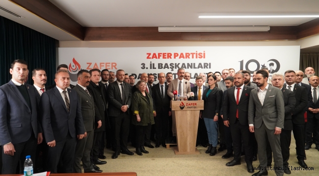 ZAFER PARTİSİ: "GENEL BAŞKANIMIZIN VATAN SEVDALISI OLDUĞUNU GÖRMEMEK AYMAZLIKTIR"