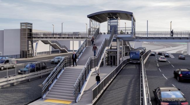 BEŞYOL METROBÜS ÜST GEÇİDİ YENİLENİYOR