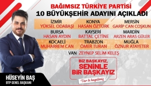 BTP 10 BÜYÜKŞEHİR BELEDİYE BAŞKAN ADAYINI AÇIKLADI