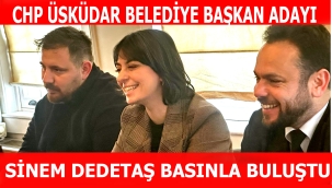 CHP ÜSKÜDAR BELEDİYE BAŞKAN ADAYI SİNEM DEDETAŞ BASINLA BULUŞTU