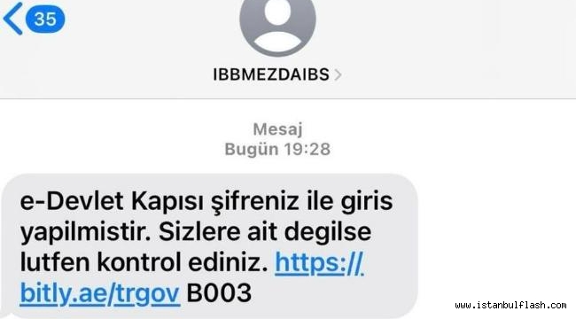 SAHTE SMS'LERE DİKKAT!..