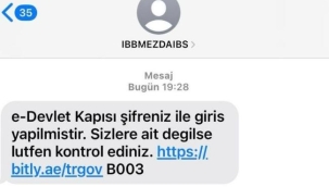 SAHTE SMS'LERE DİKKAT!..