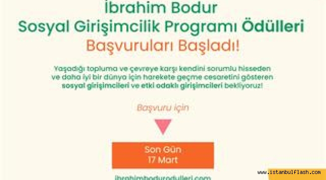 8. İBRAHİM BODUR GİRİŞİMCİLİK PROGRAMI BAŞVURULARI BAŞLIYOR