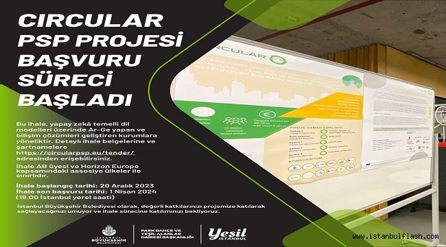 CIRCULAR PSP PROJESİ BAŞVURU SÜRECİ BAŞLADI