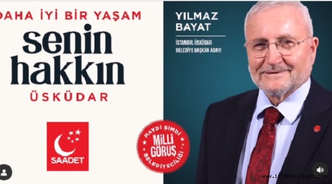  YILMAZ BAYAT ÜSKÜDAR BELEDİYE BAŞKAN ADAYI OLDU