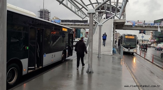 YENİLENEN BEŞYOL YAYA ÜST GEÇİDİ VE METROBÜS DURAĞI KULLANIMA AÇILDI