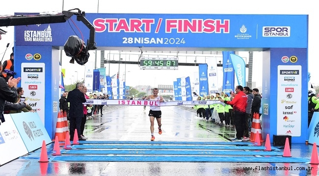 19. İSTANBUL YARI MARATONU'NU ERKEKLERDE FASLI, KADINLARDA KENYALI ATLET KAZANDI