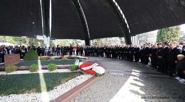 İMAMOĞLU TURGUT ÖZAL'I ANMA TÖRENİNE KATILDI