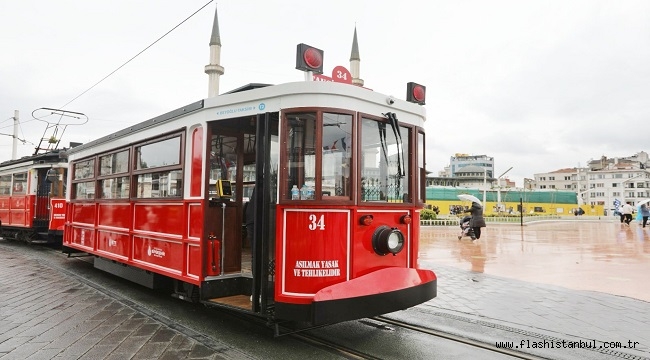 İSTİKLAL CADDESİNE BATARYALI TRAMVAY GELİYOR