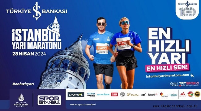 TÜRKİYE İŞ BANKASI 19. İSTANBUL YARI MARATONU PAZAR GÜNÜ KOŞULACAK