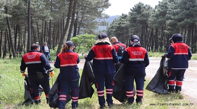 MALTEPE'NİN ORMANLIK ALANLARINDA TEMİZLİK SEFERBERLİĞİ