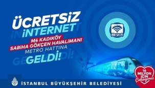 M4 METRO HATTI'NDA ÜCRETSİZ SINIRSIZ İNTERNET WI-FI HİZMETİ BAŞLADI