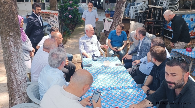 BAŞKAN KÖSELER YÜŞA TEPESİNDE AŞURE DAĞITTI