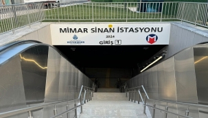 M9 METROSU MİMAR SİNAN İSTASYONU AÇILDI