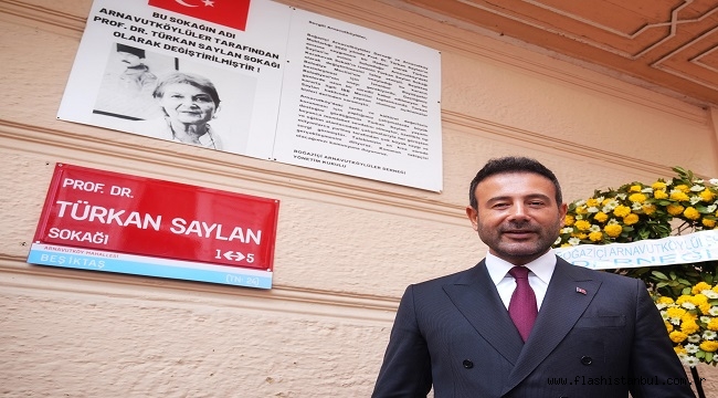 TÜRKAN SAYLAN SOKAĞI RESMİ TABELASINA KAVUŞTU