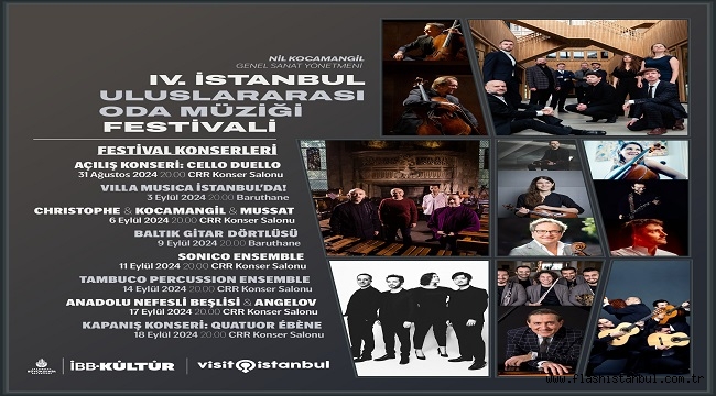 ODA MÜZİĞİ FESTİVALİ QUATUOR ÉBÈNE KONSERİ İLE SONA ERİYOR