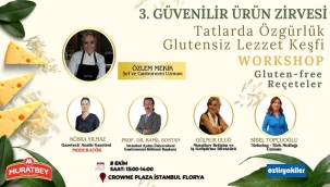 "TATLARDA ÖZGÜRLÜK GLUTENSİZ LEZZET KEYFİ" WORKSHOP'U 8 EKİM'DE DÜZENLENİYOR