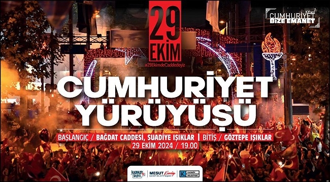 KADIKÖY'DE BÜYÜK CUMHURİYET YÜRÜYÜŞÜ