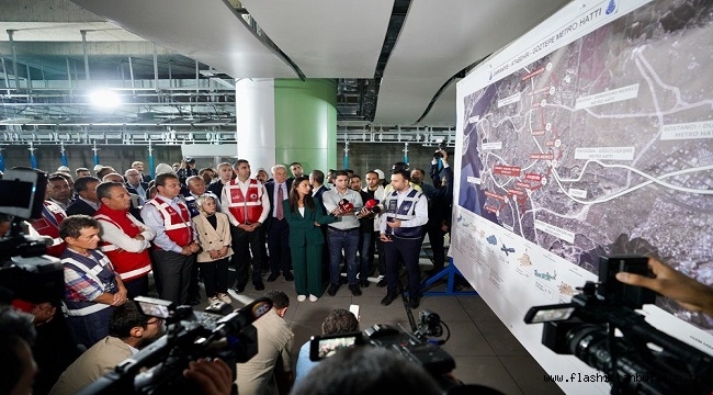 ÖZGÜR ÖZEL ÜMRANİYE-ATAŞEHİR-GÖZTEPE METRO HATTI'NI İNCELEDİ