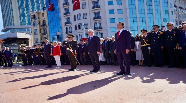 TAKSİM'DE 101. YIL TÖRENİ DÜZENLENDİ