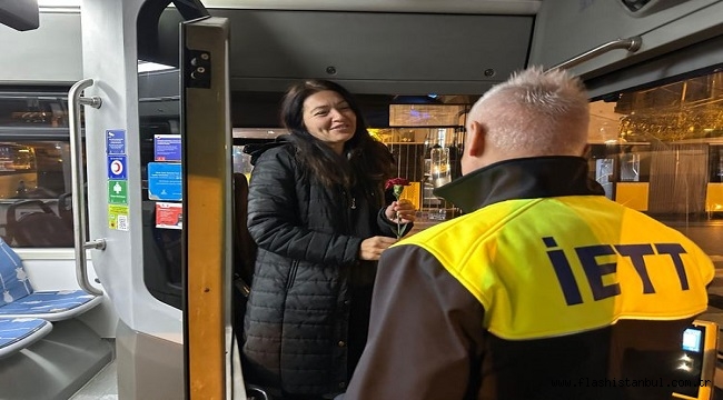 İETT KAPTANLARININ ÖZEL GÜNÜNDE KUTLAMA