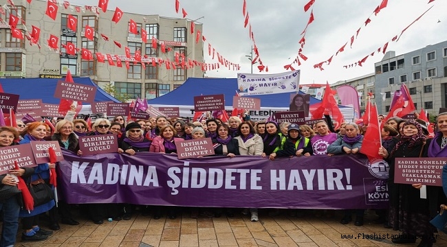 MALTEPELİ KADINLAR "KADINA YÖNELİK ŞİDDETE DUR DEDİ"