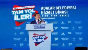 ADALAR BELEDİYESİ'NİN YENİ BİNASININ TEMELİ ATILDI