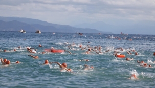 DATÇA 19. AÇIK KIŞ YÜZME MARATONU DÜZENLENDİ