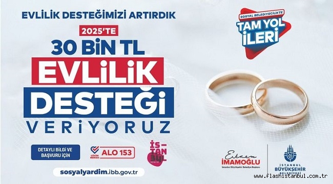 "EVLİLİK DESTEĞİ" 30 BİN TL'YE ÇIKARILDI