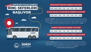 ÜSKÜDAR'DA ÇENGELKÖY - KULELİ - KANDİLLİ RİNG SEFERLERİ BAŞLIYOR