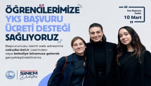 ÜSKÜDAR BELEDİYESİ'NDEN YKS'YE GİRECEK ÖĞRENCİLERE DESTEK