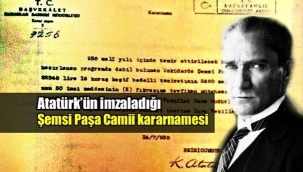 ATATÜRK'ÜN ÜSKÜDAR ŞEMSİPAŞA CAMİ İÇİN ÖZEL KARARNAME ÇIKARTTIĞINI BİLİYOR MUSUNUZ