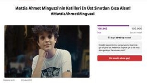 MATTIA AHMET İÇİN 100 BİN ÜZERİNDE İMZA TOPLANDI