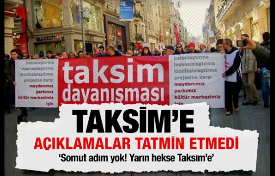  Taksim Dayanışmasından basın açıklaması