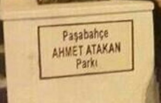 Atatürk Parkının ismini Ahmet Atakan Parkı ilân ettiler