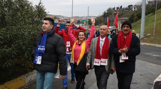 Ankara'dan İstanbul'a "Evet Yürüyüşü"