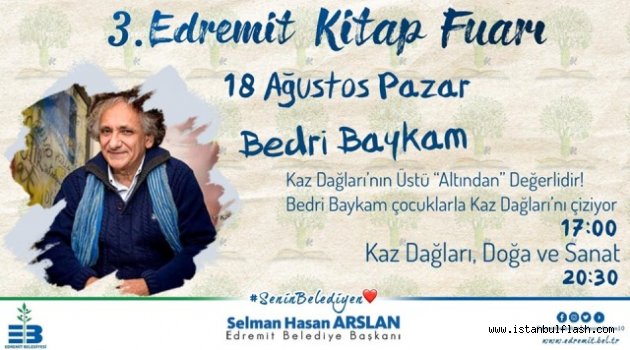 BEDRİ BAYKAM EDREMİTLİ ÇOCUKLARLA KAZ DAĞLARINI ÇİZECEK