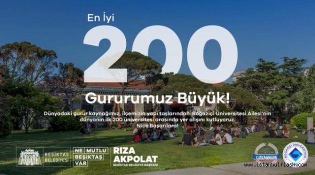 Dünya Sıralamasında İlk 200'e Giren Boğaziçi Üniversitesi'ne Başkan Akpolat'tan Tebrik