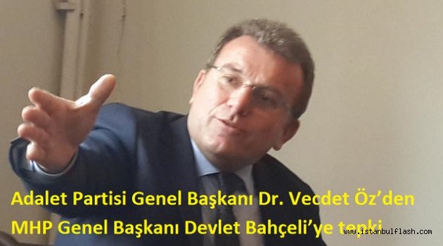 Öz "Önce AKP, şimdide MHP'den tehdit!.