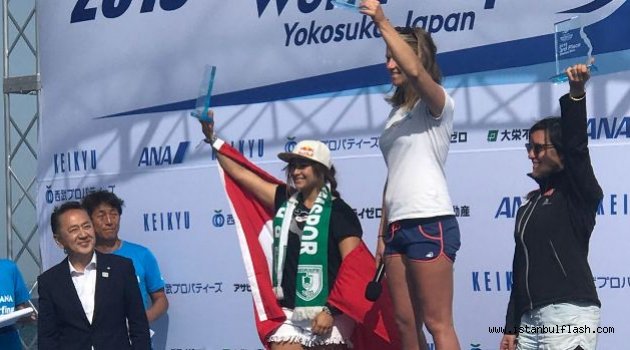 Rüzgar Sörfü Sporcumuz Lena Erdil, Japonya'da 2. Oldu